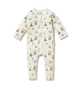 Wilson & Frenchy Petit Garden Zipsuit W Feet - SALE-Baby Sale : Kids Clothin&hellip;