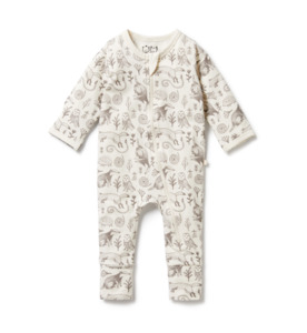 Wilson & Frenchy Tribal Woods Zipsuit W Feet - SALE-Baby Sale : Kids Clothin&hellip;