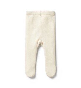 Wilson & Frenchy Ecru Knitted Legging W Feet - SALE-Baby Sale : Kids Clothin&hellip;