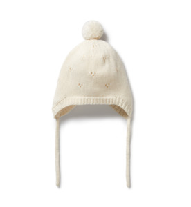Wilson & Frenchy Ecru Knitted Pointelle Bonnet - SALE-Baby Sale : Kids Cloth&hellip;
