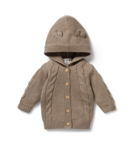 Wilson & Frenchy Walnut Knitted Cable Jacket - SALE-Baby Sale : Kids Clothin&hellip;