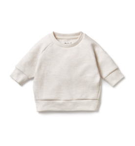 Wilson & Frenchy Oatmeal Quilted Sweat - SALE-Baby Sale : Kids Clothing NZ :&hellip;
