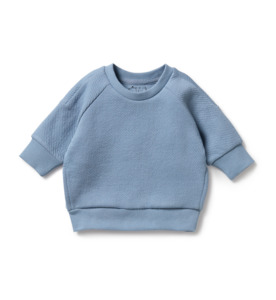 Wilson & Frenchy Storm Blue Quilted Sweat - SALE-Baby Sale : Kids Clothing N&hellip;