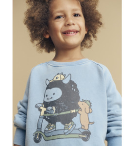 Huxbaby Scooter Monster Sweatshirt - SALE-Baby Sale : Kids Clothing NZ : : Kid R&hellip;