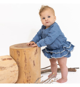 Alex & Ant Frankie Playsuit - Chambray - SALE-Baby Sale : Kids Clothing NZ :&hellip;