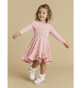 Huxbaby Peek A Boo Bunny Long Sleeve Swing Dress - SALE-Baby Sale : Kids Clothin&hellip;