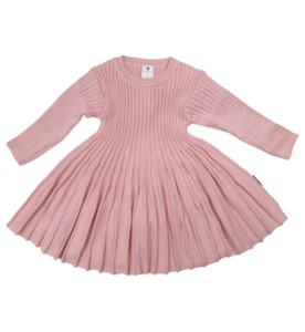 Korango Rib Knit L/S Swing Dress - Lotus - SALE-Girls Sale : Kids Clothing NZ : &hellip;