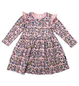 Korango Leopard Print L/S Dress - Lotus - SALE-Girls Sale : Kids Clothing NZ : :&hellip;