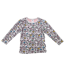 Korango Leopard Print L/S Tee - Grey - SALE-Girls Sale : Kids Clothing NZ : : Ki&hellip;