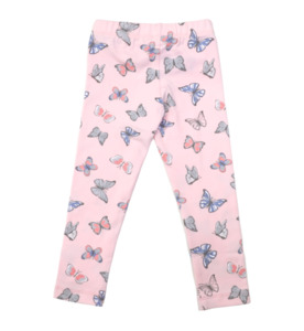 Korango Butterfly Print Legging - Fairytale Pink - SALE-Girls Sale : Kids Clothi&hellip;