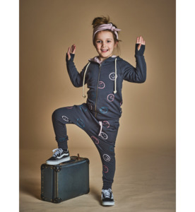 LFOH Nixon Zip Hoodie - Shadow/Lilac Faces - SALE-Girls Sale : Kids Clothing NZ &hellip;
