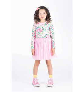 Rock Your Kid Pink Garden L/S Circus Dress - SALE-Girls Sale : Kids Clothing NZ &hellip;
