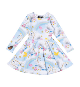 Rock Your Kid Swan Lake L/S Waisted Dress - SALE-Girls Sale : Kids Clothing NZ :&hellip;
