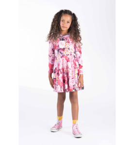 Rock Your Kid Rose Garden L/S Waisted Dress - SALE-Girls Sale : Kids Clothing NZ&hellip;