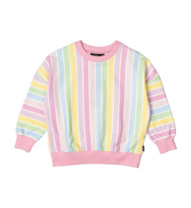 Rock Your Kid Sorbet Stripe Sweatshirt - SALE-Girls Sale : Kids Clothing NZ : : &hellip;