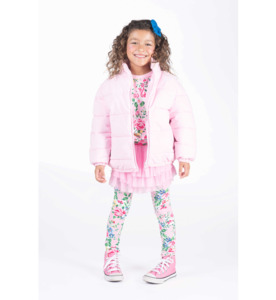 Rock Your Kid Pink Padded Jacket With Lining - SALE-Girls Sale : Kids Clothing N&hellip;