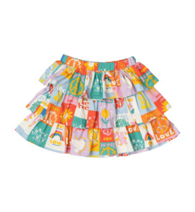 Rock Your Kid Peace & Love Skirt - SALE-Girls Sale : Kids Clothing NZ : : Ki&hellip;