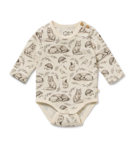 Products: Wilson & Frenchy Foxglove Forest Organic Bodysuit - BY BRAND-Wilson & Frenchy : Kids Clothing NZ : : Kid Republic - W26 Wilson & Frenchy