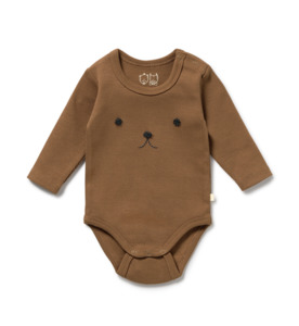 Products: Wilson & Frenchy Nutmeg Organic Rib L/S Bodysuit - BY BRAND-Wilson & Frenchy : Kids Clothing NZ : : Kid Republic - W26 Wilson & Frenchy