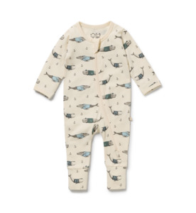 Wilson & Frenchy Woolly Whales Organic Zipsuit with Feet - BY BRAND-Wilson &&hellip;