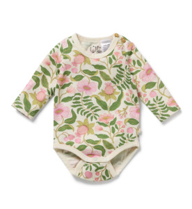 Products: Wilson & Frenchy Ma Fleur Organic Bodysuit - BY BRAND-Wilson & Frenchy : Kids Clothing NZ : : Kid Republic - W26 Wilson & Frenchy
