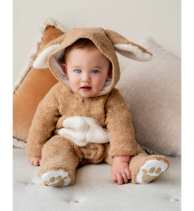 Bebe Latte Sherpa Bunny Onesie - BY BRAND-Bebe : Kids Clothing NZ : : Kid Republ&hellip;