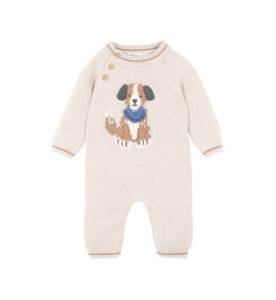 Products: Bebe Otto Organic Knitted Dog Romper - BY BRAND-Bebe : Kids Clothing NZ : : Kid Republic - W26 Bebe D1