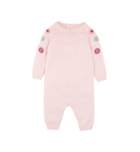 Products: Bebe Emmy Organic Hand Emb. Knitted Romper - BY BRAND-Bebe : Kids Clothing NZ : : Kid Republic - W26 Bebe D1