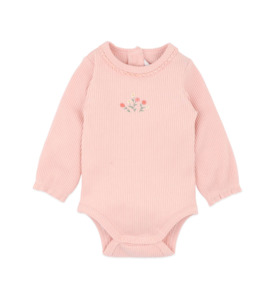 Bebe Emmy L/S Rib Bodysuit - BY BRAND-Bebe : Kids Clothing NZ : : Kid Republic - W26 Bebe D1