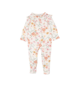 Products: Bebe Emmy Organic L/S Zipsuit - BY BRAND-Bebe : Kids Clothing NZ : : Kid Republic - W26 Bebe D1