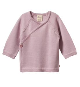 Nature Baby Merino Knit Kimono Jacket - Lilac - BY BRAND-Nature Baby : Kids Clot&hellip;
