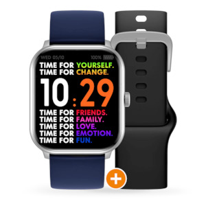 ICE SMART WATCH SILVER BLACK NAVY