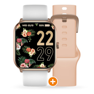Ice smart watch ROSE GOLD AND NUDE WHITE