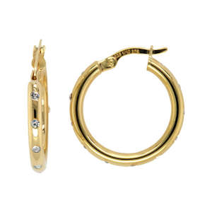Earrings Collection: Earring - 9 ct Gold and Silver Bonded
