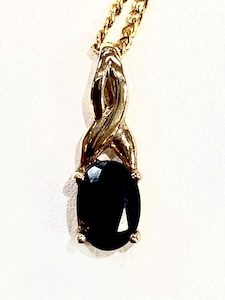 Pendants Collection: Pendant - 9ct Sapphire