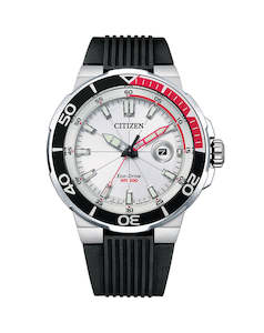 Citizen Eco-drive Diver watch with silicone strap AW1429-00A