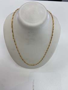 9ct Singapore twist chain55cm