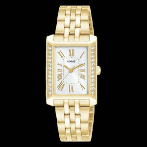 Lorus Ladies’ Gold Coloured Rectangle Elegance watch RG238Yx-9