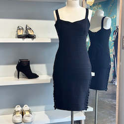 A Recent Collection: Herve Ledger Side Lace Up Bandage Dress - SIZE M