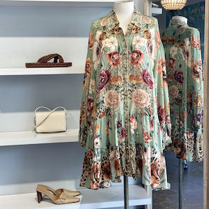 Silk Dress: Camilla Silk Dress - SIZE M