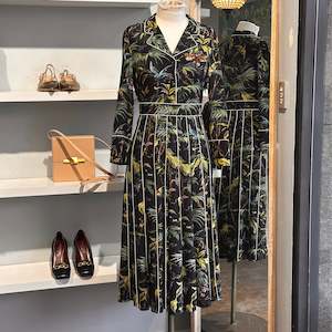 Frontpage: Gucci Patterned Silk Dress - SIZE  40 S-M