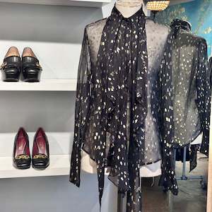 Tops: Petar Petrov Silk Pussy Bow Blouse - SIZE S