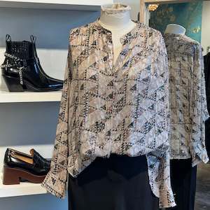 Isabel Marant Silk with Lurex Blouse - SIZE 36 (NZ M)