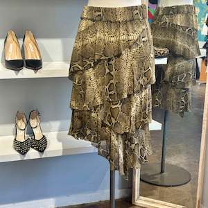 Isabel Marant Etoile Python Print Skirt - SIZE M