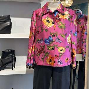 Jackets Blazers: Vintage Dolce & Gabbana Silk Jacket - SIZE 42 (NZ M)