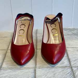 Gucci Sylvie Web Stripe Slingback Shoe - SIZE 37