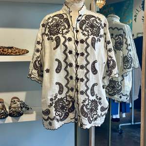 Zimmermann Broderie Anglaise Linen Shirt - SIZE M