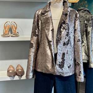 Anine Bing Sequinned Jacket - SIZE NZ M (10-12)