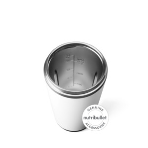 Accessories: Nutribullet Flip 590ml Stainless Cup - White