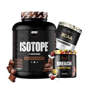 Isolate Protein: Redcon Isotope 100% Isolate Protein 5lb + FREE BCAA & Breach Energy 30sv